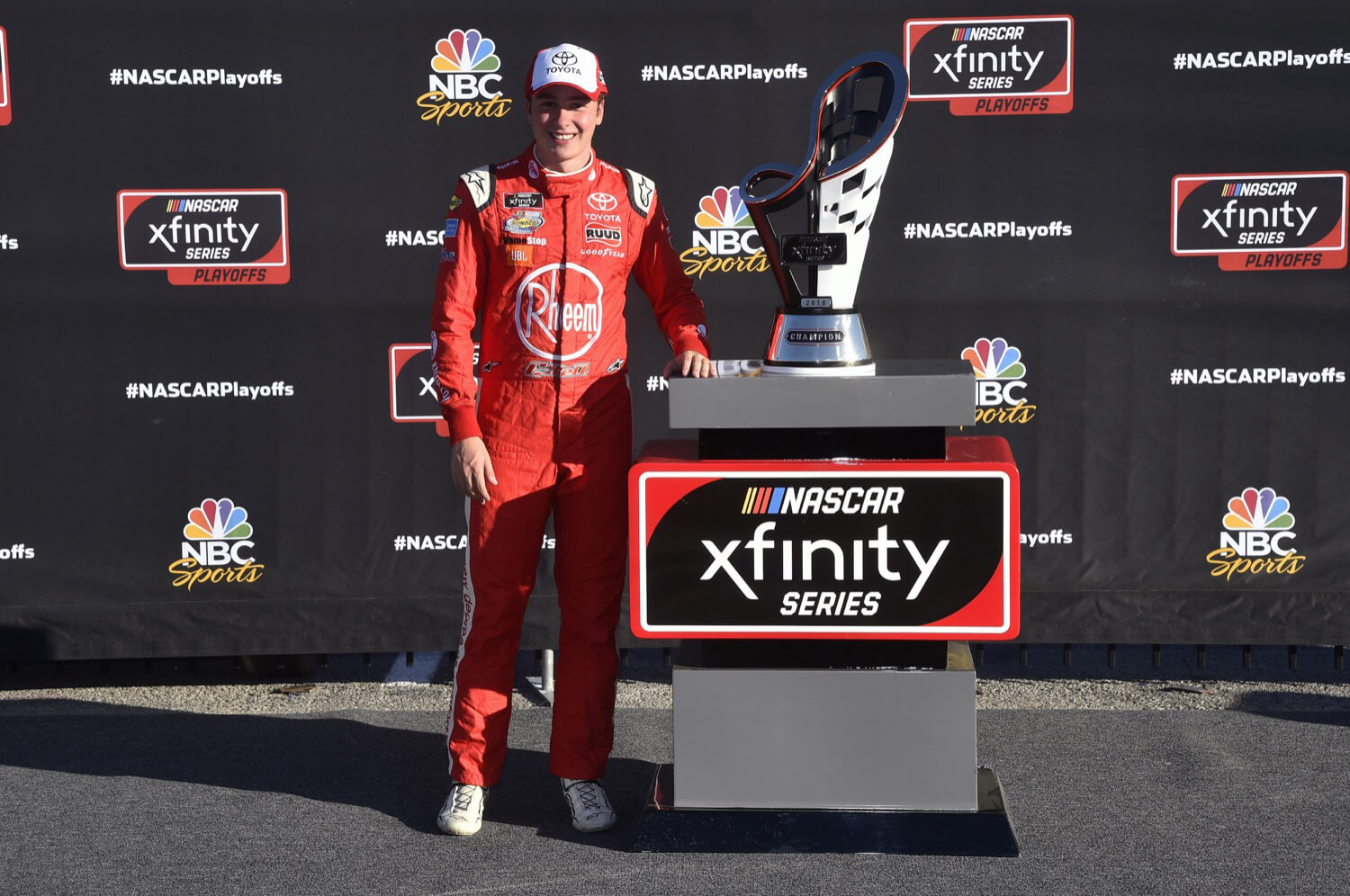 9/15/18 NASCAR Xfinity Series Playoffs, Christopher Bell, Joe Gibbs Racing, Toyota Camry, Rheem